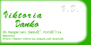 viktoria danko business card